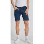 Dunkelblaue Jack & Jones Jeans-Shorts aus Baumwollmischung für Herren Größe M für den für den Sommer 