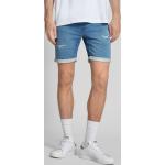 Blaue Jack & Jones Rick Bio Jeans-Shorts aus Baumwollmischung für Herren Größe XXL für den für den Sommer 