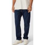 Blaue Jack & Jones Wide Leg Jeans & Relaxed Fit Jeans mit Reißverschluss aus Baumwolle für Herren Weite 32, Länge 34 
