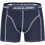 Blaue Jack & Jones Herrenboxershorts aus Baumwollmischung enganliegend Größe S 