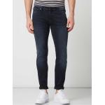 Dunkelblaue Jack & Jones Liam Skinny Jeans aus Baumwollmischung für Herren Größe XL Weite 28, Länge 32 