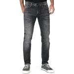 Anthrazitfarbene Vintage Jack & Jones Slim Fit Jeans aus Denim für Herren Weite 31, Länge 30 