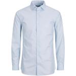 Reduzierte Blaue Business Langärmelige Jack & Jones Kent Kentkragen Hemden mit Kent-Kragen für Herren Größe M 