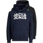 Bunte Unifarbene Jack & Jones Herrensweatshirts mit Kapuze Größe XXL 