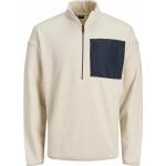 Reduzierte Bunte Color Blocking Langärmelige Jack & Jones Herrensweatshirts mit Reißverschluss aus Fleece Größe XL 