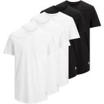 Bunte Unifarbene Jack & Jones Rundhals-Ausschnitt T-Shirts aus Baumwolle für Herren Größe XXL 5-teilig 