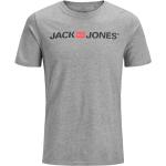 Graue Jack & Jones T-Shirts für Herren Größe L 