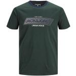 Dunkelgrüne Jack & Jones T-Shirts für Herren Größe L 
