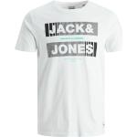 Weiße Jack & Jones T-Shirts für Herren Größe S 
