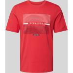 Rote Jack & Jones T-Shirts aus Baumwolle für Herren Größe XXL 