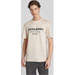 Dunkelgrüne Jack & Jones T-Shirts aus Baumwolle für Herren Größe L 