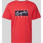 Rote Jack & Jones T-Shirts aus Baumwolle für Herren Größe XL 
