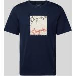 Dunkelblaue Jack & Jones T-Shirts aus Baumwolle für Herren Größe XXL 