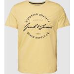 Gelbe Jack & Jones Rundhals-Ausschnitt T-Shirts für Herren Größe S 
