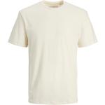 Reduzierte Beige Jack & Jones T-Shirts aus Baumwolle für Herren Größe L für den für den Frühling 