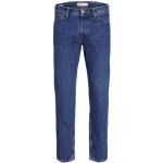 Blaue Unifarbene Loose Fit Jack & Jones Jeans mit Stickerei aus Baumwolle für Herren Weite 29 