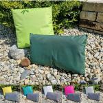 Dunkelgrüne Motiv Moderne Outdoor Kissen aus Polyester schmutzabweisend 50x30 2-teilig 