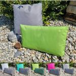 Grüne Motiv Moderne Outdoor Kissen aus Polyester schmutzabweisend 50x30 2-teilig 