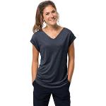 Reduzierte Mitternachtsblaue Jack Wolfskin Coral Coast T-Shirts für Damen Größe XS 