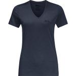 Reduzierte Blaue Jack Wolfskin Crosstrail T-Shirts für Damen Größe XS 