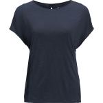 Blaue Jack Wolfskin T-Shirts für Damen Größe M 