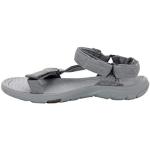 Graue Jack Wolfskin Seven Seas Outdoor-Sandalen mit Klettverschluss für Damen Größe 35,5 für den für den Sommer 