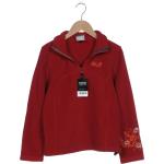 Rote Jack Wolfskin Damensweatshirts aus Fleece Größe XS 