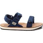 Reduzierte Blaue Jack Wolfskin Ecostride Bio Outdoor-Sandalen mit Riemchen aus Kork leicht für Herren Größe 39,5 für den für den Sommer 