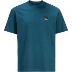 Reduzierte Blaue Sportliche Langärmelige Jack Wolfskin Bio T-Shirts für Damen Größe XS 