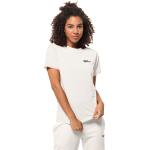 Reduzierte Weiße Sportliche Langärmelige Jack Wolfskin White Bio T-Shirts für Damen Größe M 