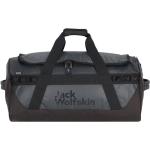 Schwarze Jack Wolfskin Expedition Trunk Herrenreisetaschen 65l mit Reißverschluss aus Kunstfaser 
