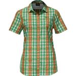 Grüne Jack Wolfskin Fairford Nachhaltige Outdoor-Hemden für Damen Größe M 