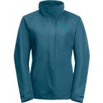 Blaue Wasserdichte Winddichte Atmungsaktive Jack Wolfskin 3-in-1 Jacken aus Kunstfaser für Damen Größe XS für den für den Winter 