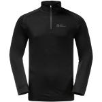 Schwarze Jack Wolfskin Alpspitze Herrensweatshirts mit Kapuze Größe XL für den für den Winter 