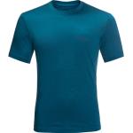Reduzierte Blaue Jack Wolfskin Hiking T-Shirts für Herren Größe S 