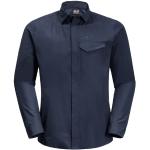 Mitternachtsblaue Jack Wolfskin Lakeside Outdoor-Hemden aus Kunstfaser für Herren Größe L 
