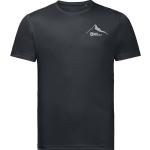 Graue Jack Wolfskin Peak T-Shirts für Herren Größe XL 