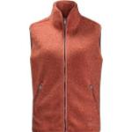 Reduzierte Rote Atmungsaktive Jack Wolfskin Cloud Fleecewesten mit Reißverschluss aus Lammfell für Damen Größe XL für den für den Herbst 