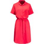 Reduzierte Rote Jack Wolfskin Midi Nachhaltige Midikleider & knielange Kleider mit Knopf für Damen Größe M für den für den Sommer 