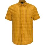 Kurzärmelige Jack Wolfskin Hot Springs Bio Shirts mit Tasche aus Baumwolle für Herren Größe M 