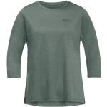 Reduzierte Grüne Jack Wolfskin Crosstrail T-Shirts aus Polyester für Damen Größe XS 
