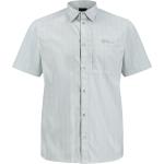 Reduzierte Graue Kurzärmelige Jack Wolfskin Shirts mit Tasche mit Reißverschluss aus Polyamid für Herren Größe L für den für den Sommer 