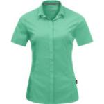 Mintgrüne Jack Wolfskin Outdoor-Hemden für Damen Größe S für den für den Frühling 