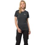 Sportliche Kurzärmelige Jack Wolfskin Kammweg T-Shirts aus Jersey für Damen Größe M 