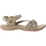 Sandfarbene Jack Wolfskin Lakewood Outdoor-Sandalen mit Riemchen für Damen Größe 42 für den für den Sommer 
