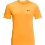 Reduzierte Orange Kurzärmelige Jack Wolfskin Hiking T-Shirts aus Polyester für Herren Größe S 