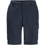 Blaue Jack Wolfskin Kalahari Cargo-Shorts für Herren Übergrößen 
