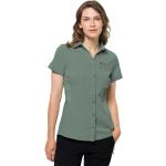Reduzierte Grüne Kurzärmelige Jack Wolfskin Peak Shirts mit Tasche für Damen Größe M 