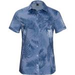 Blaue Jack Wolfskin Sonora Outdoor-Hemden für Damen Größe M 