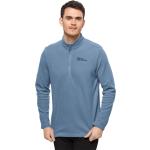 Blaue Jack Wolfskin Taunus Herrenfleecepullover & Herrenfleeceshirts mit Reißverschluss aus Fleece Größe 3 XL 